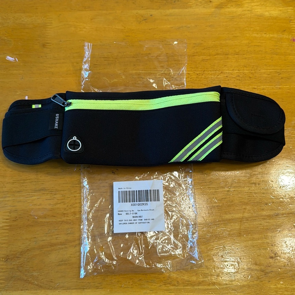 USHAKE Slim Running Belt. New in package